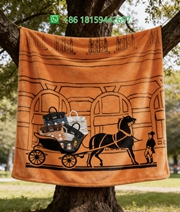 Hermes Throw Blankets